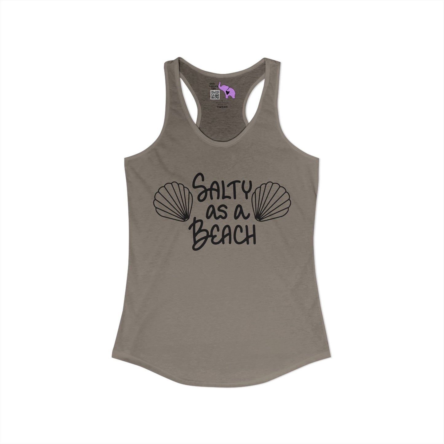 Salty As A Beach Women's Ideal Racerback Tank