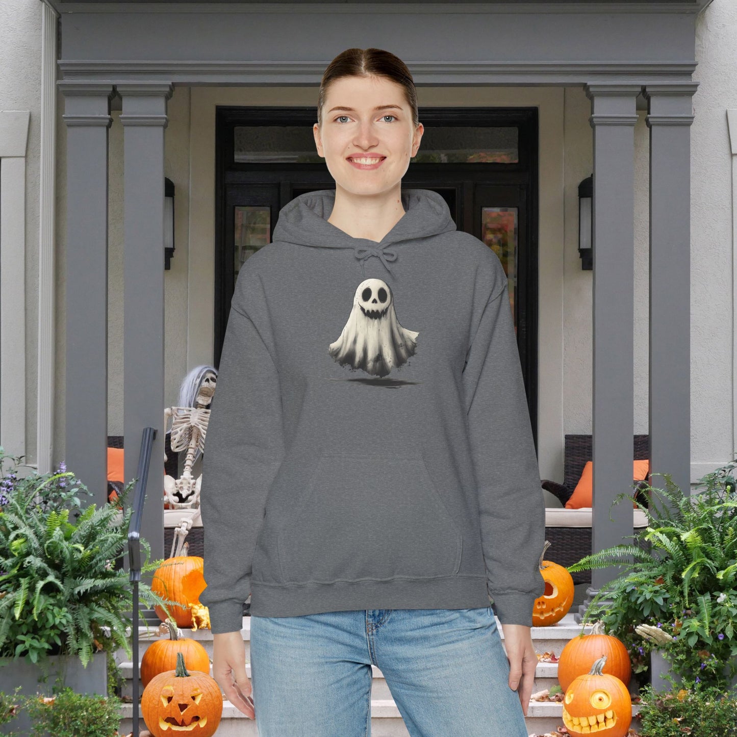Cute Ghost Heavy Blend™ Hooded Sweatshirt