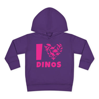 I Love Dinos (Dino Heart) Toddler Hoodie