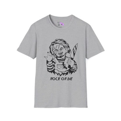 Chucky Rock or Die Adult T-shirt
