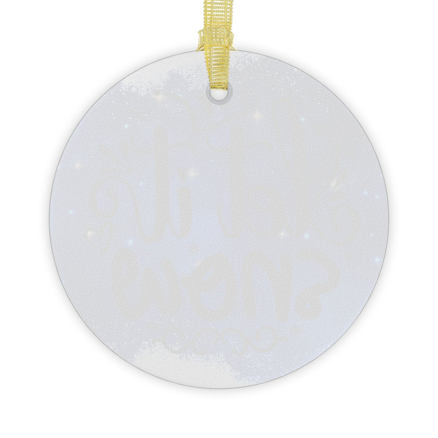 Let It Snow Glass Ornament
