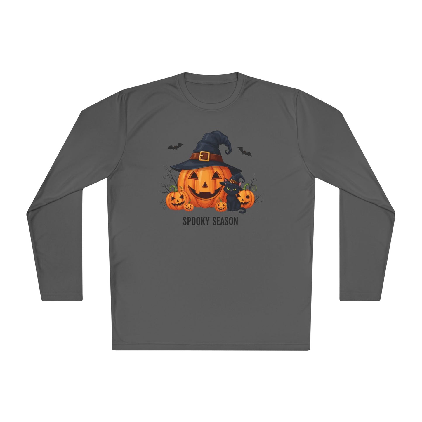 Spooky Season (Jack-O-Lantern/Black Cat) Adult Long Sleeve Tee