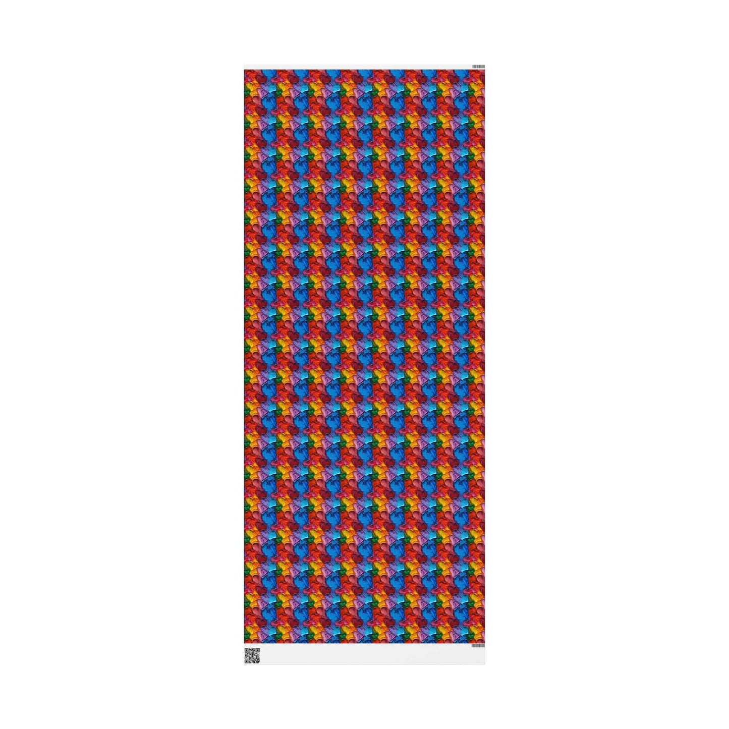 Palette Knife Hearts Wrapping Paper