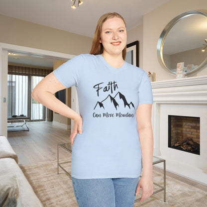 Faith Can Move Mountains Adult T-shirt