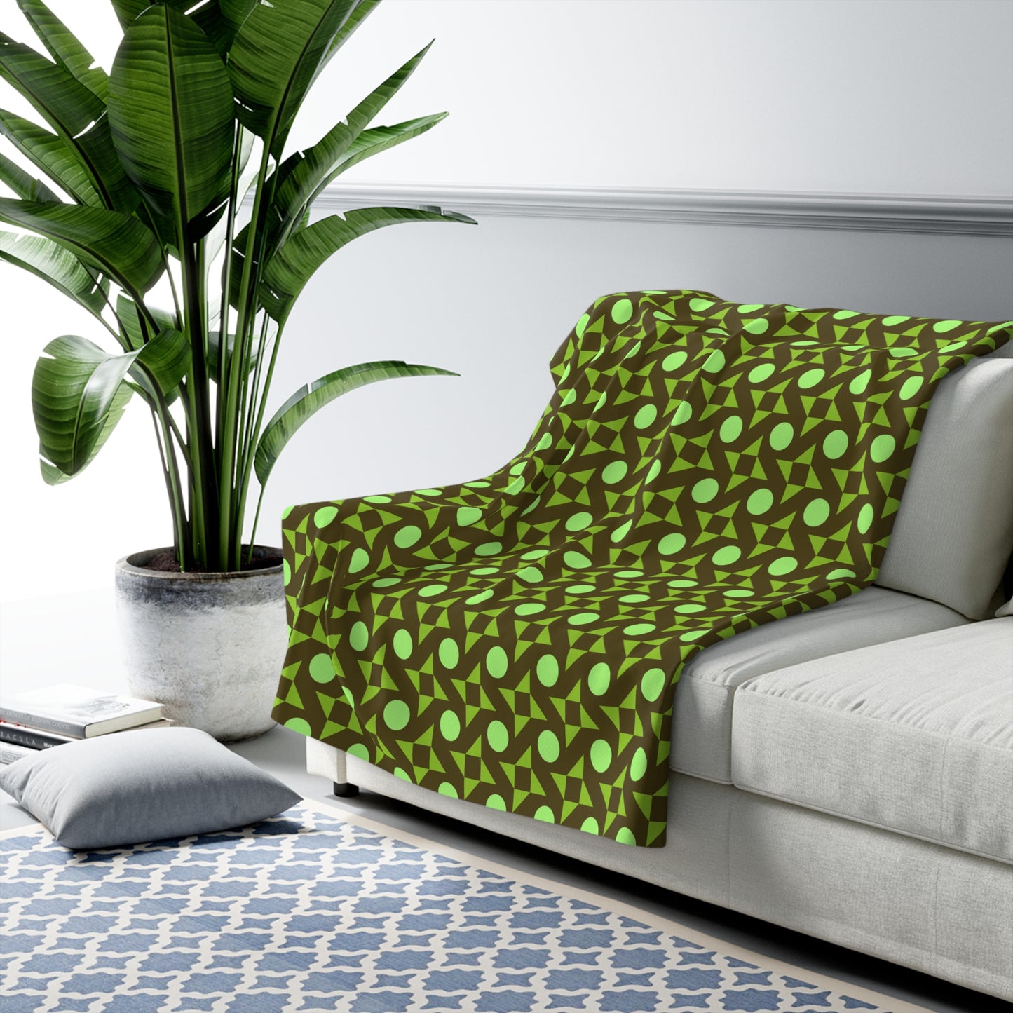 Pistachio Pinwheels Basic Bedding Set