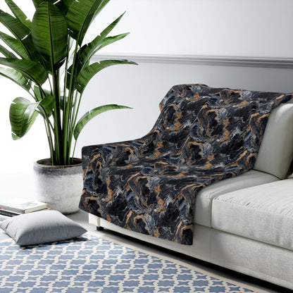 CoMoonspill Marble Fleece Blanket