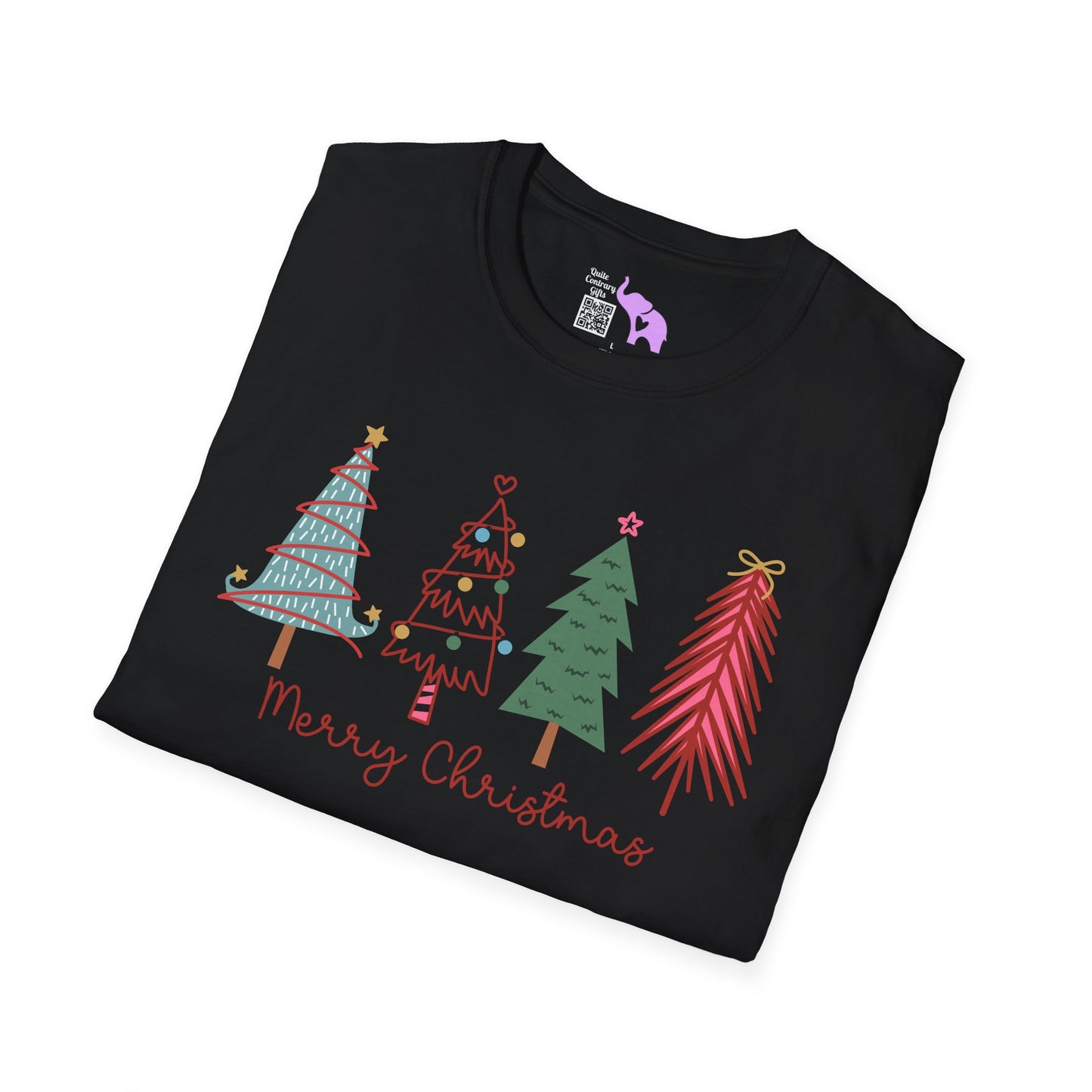 Merry Christmas Trees Adult T-shirt