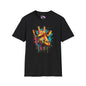 Colorful Giraffe Adult T-shirt