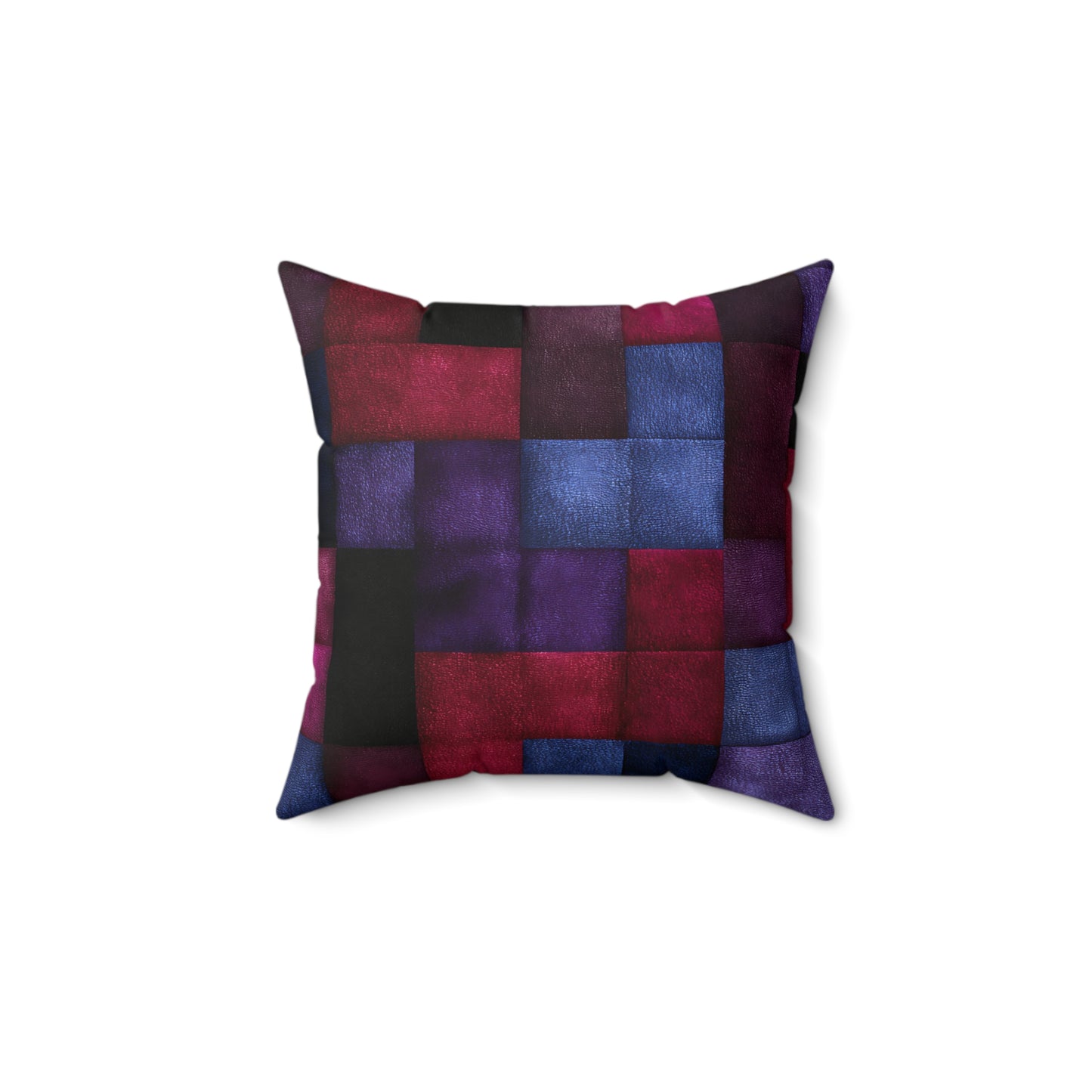 Velvet Mosaic Print Throw Pillow