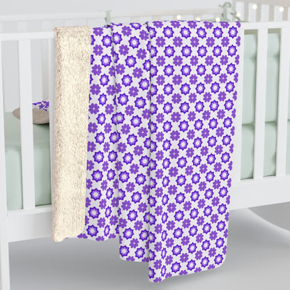 Purple Prism Garden Fleece Blanket