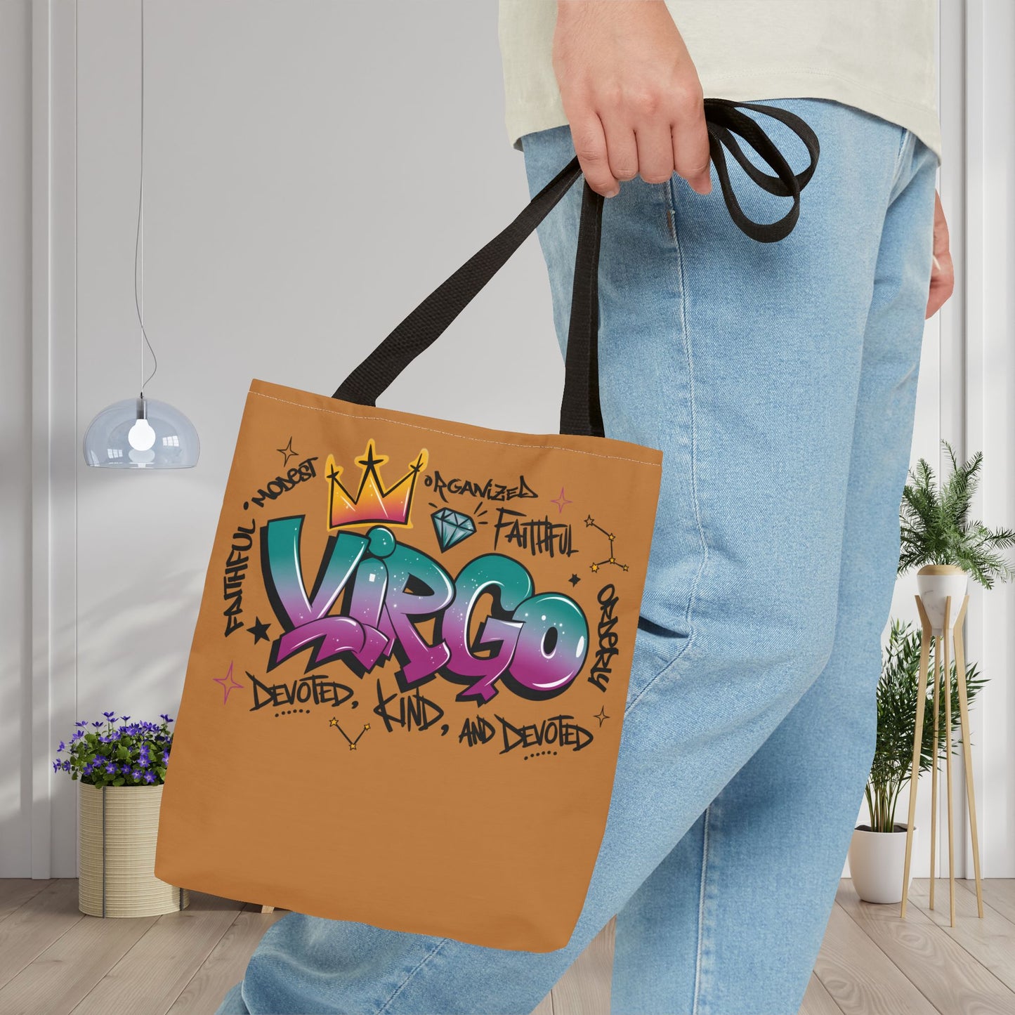 Virgo Street Art Canvas Tote Bag