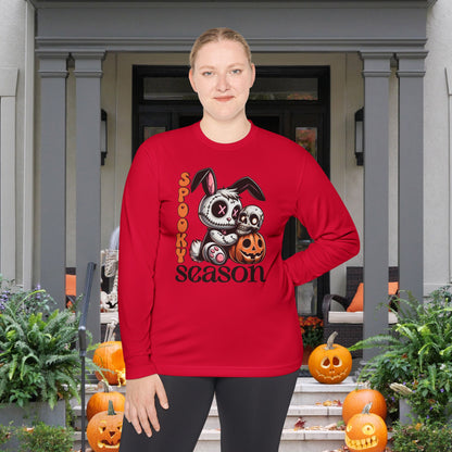 Spooky Season (Voodoo Bunny w/Pumpkin) Adult Long Sleeve Tee