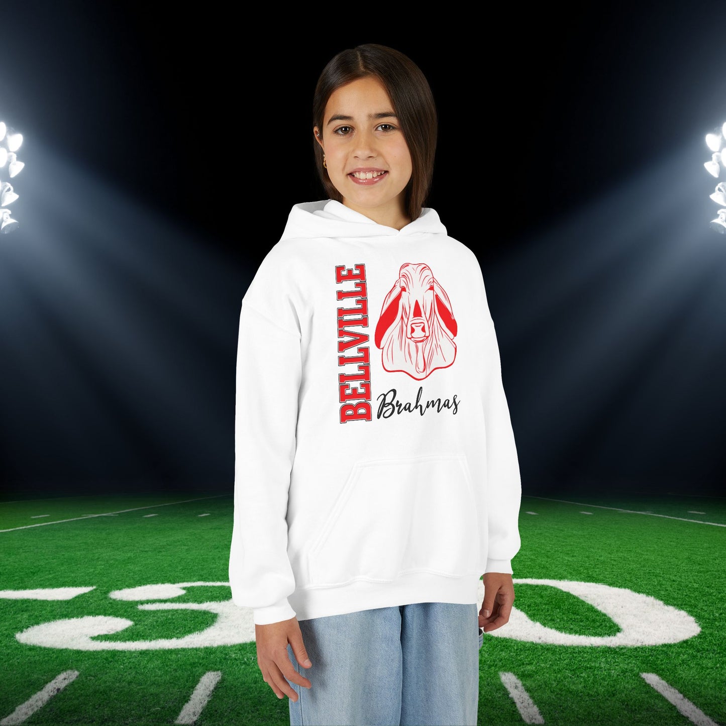 Bellville Vertical Fury Youth Heavy Blend Hoodie