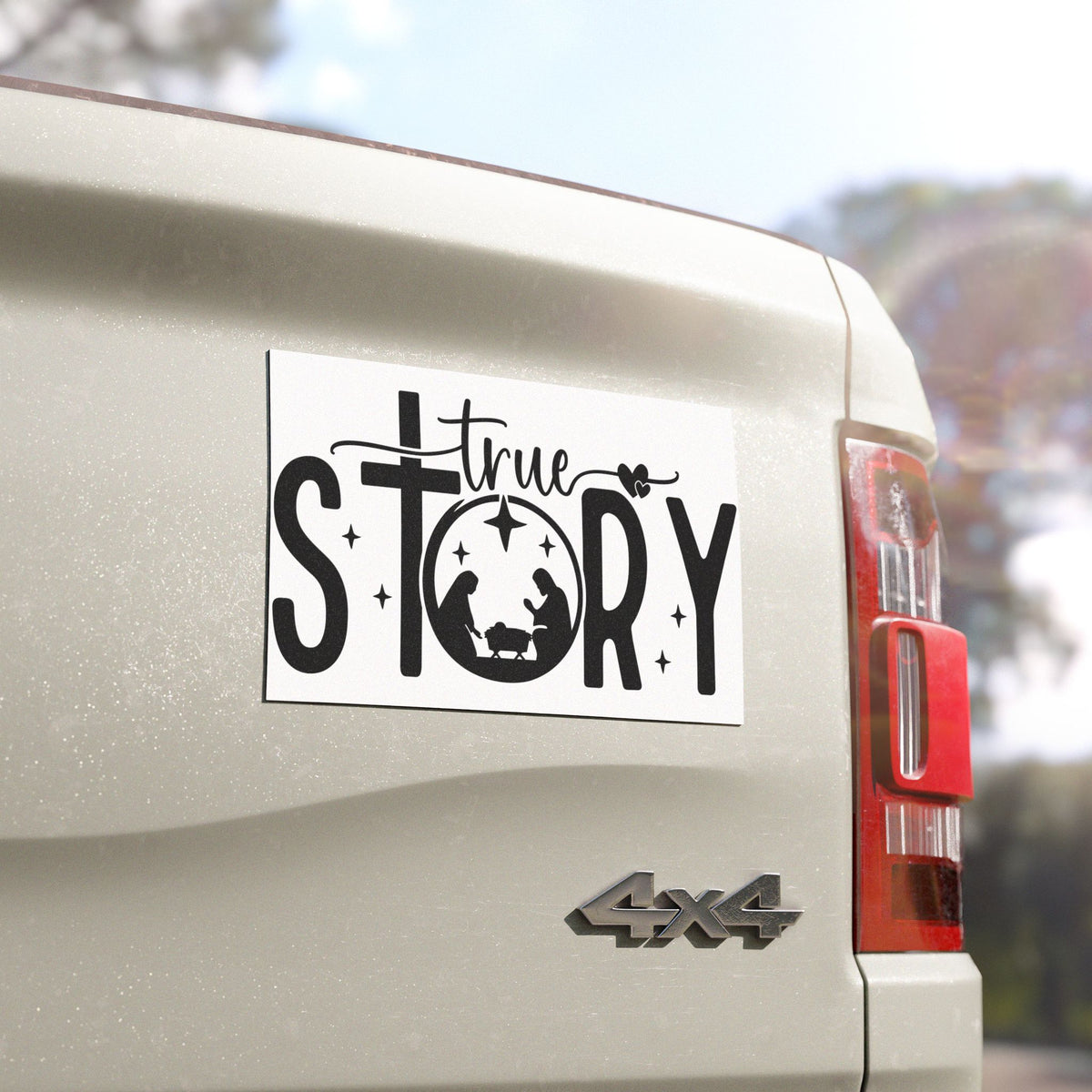 Nativity "True Story" Car Magnet