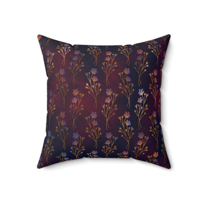 Golden Grove Midnight Throw Pillow