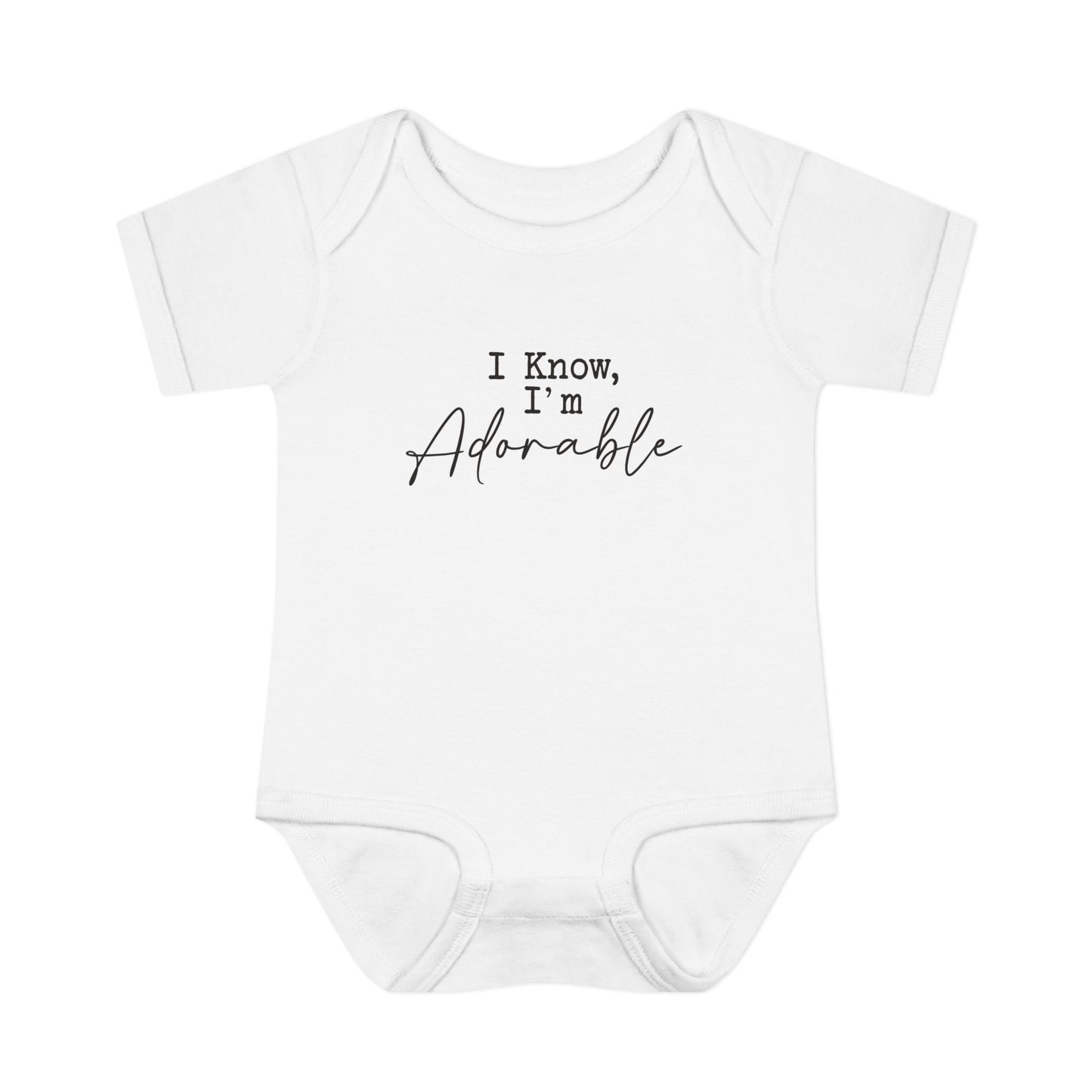 I Know I'm Adorable Infant Onesie