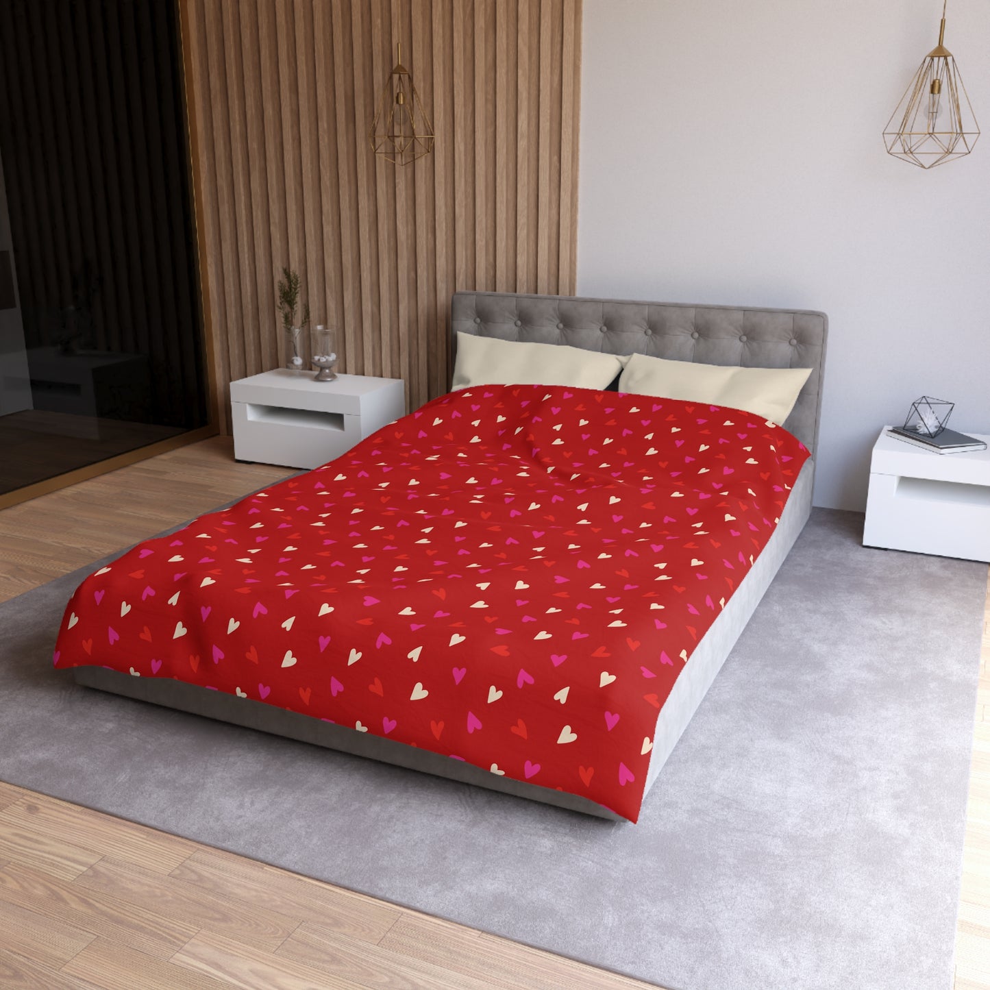 Cupid’s Confetti Microfiber Duvet Cover