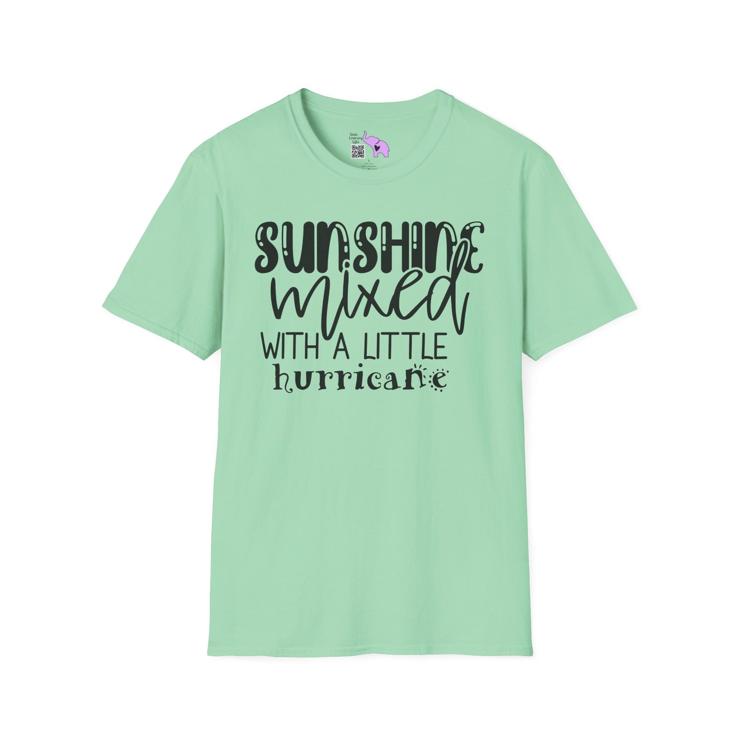 Sunshine Mixed With A Little Hurricane Adult T-shirt