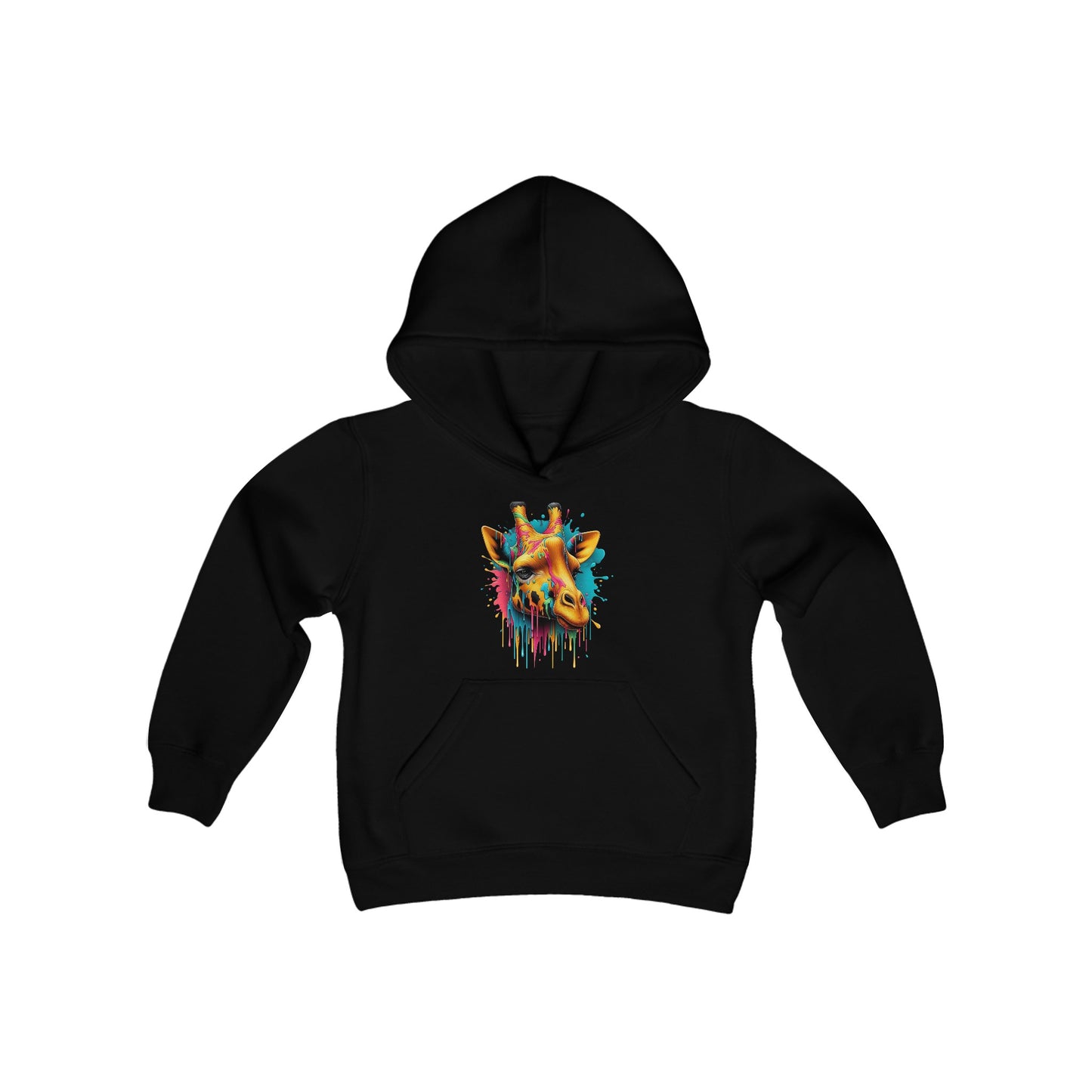 Colorful Giraffe Youth Hoodie