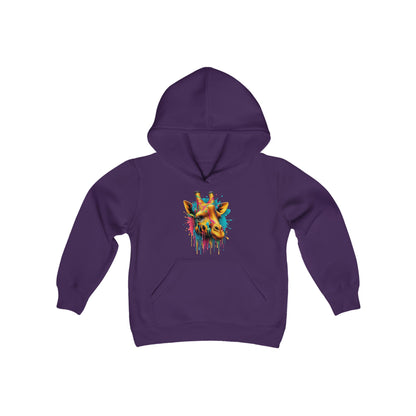 Colorful Giraffe Youth Hoodie