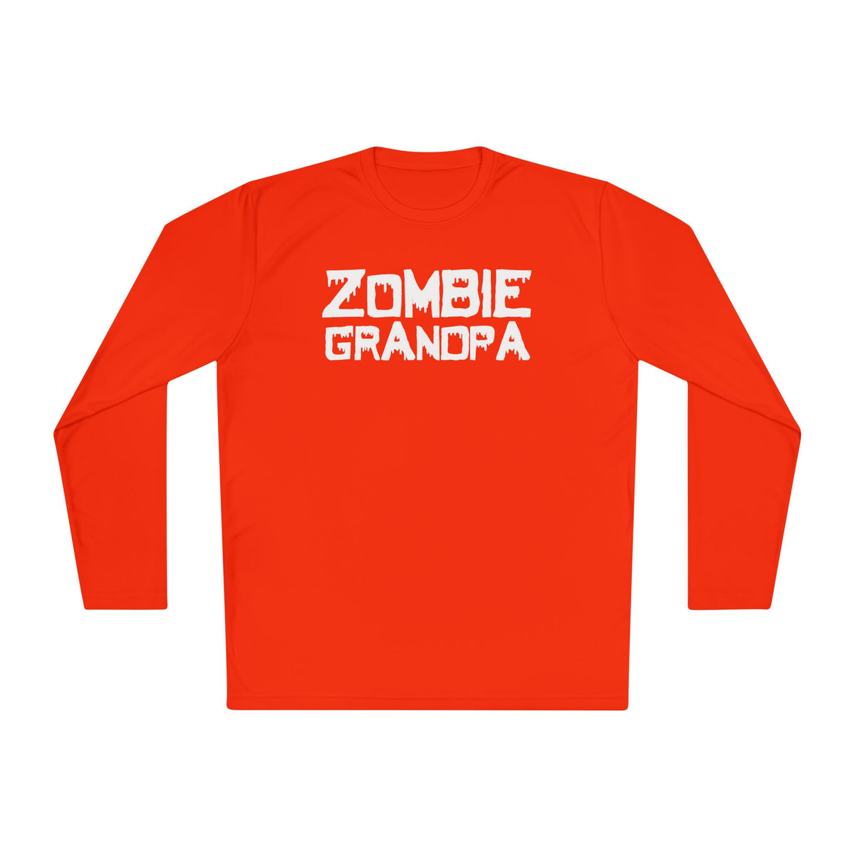 ""Zombie Grandpa Adult Long Sleeve Tee