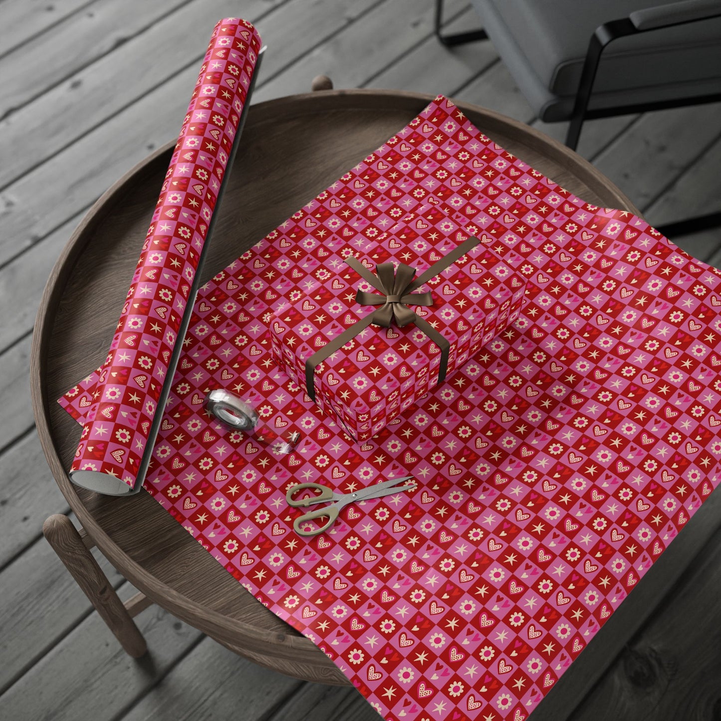 Valentine Toss Wrapping Paper