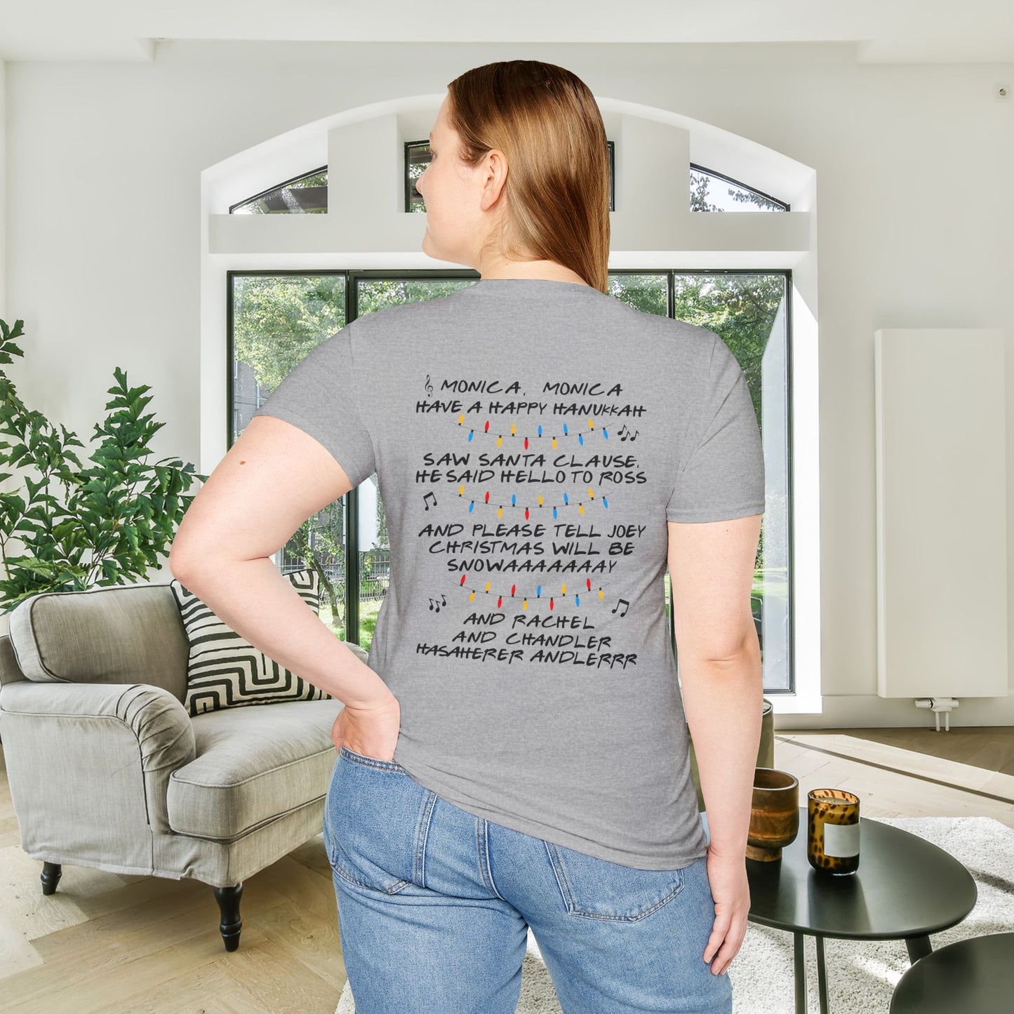 Could I BE Anymore Festive? (Friends, Phoebe's Christmas Song) Adult T-shirt