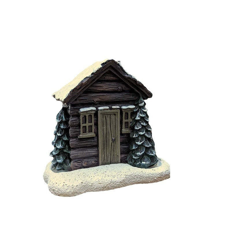 Rustic Log Cabin Christmas Incense Burner