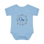 Blue Milestone Wreath Onesie-One Month