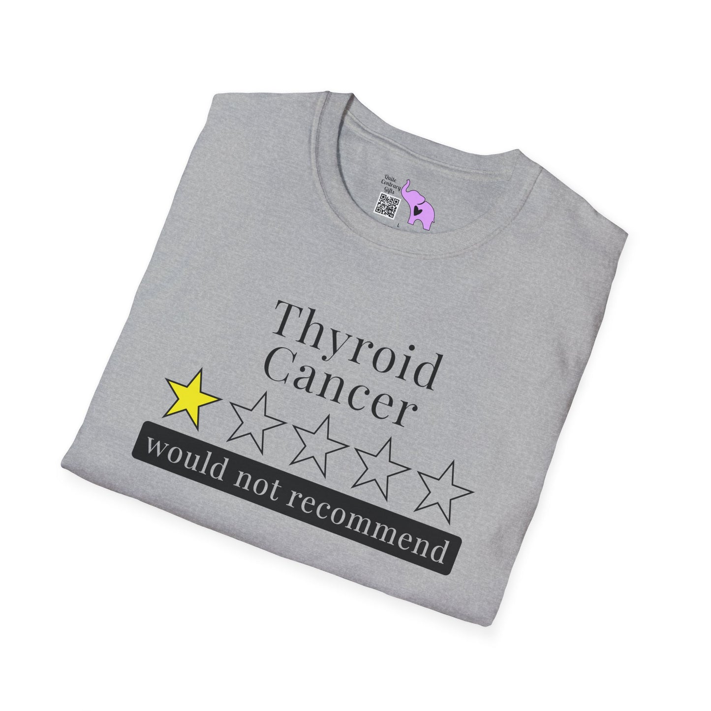 Thyroid Cancer 1 Star Would Not Recommend Adult T-shirt