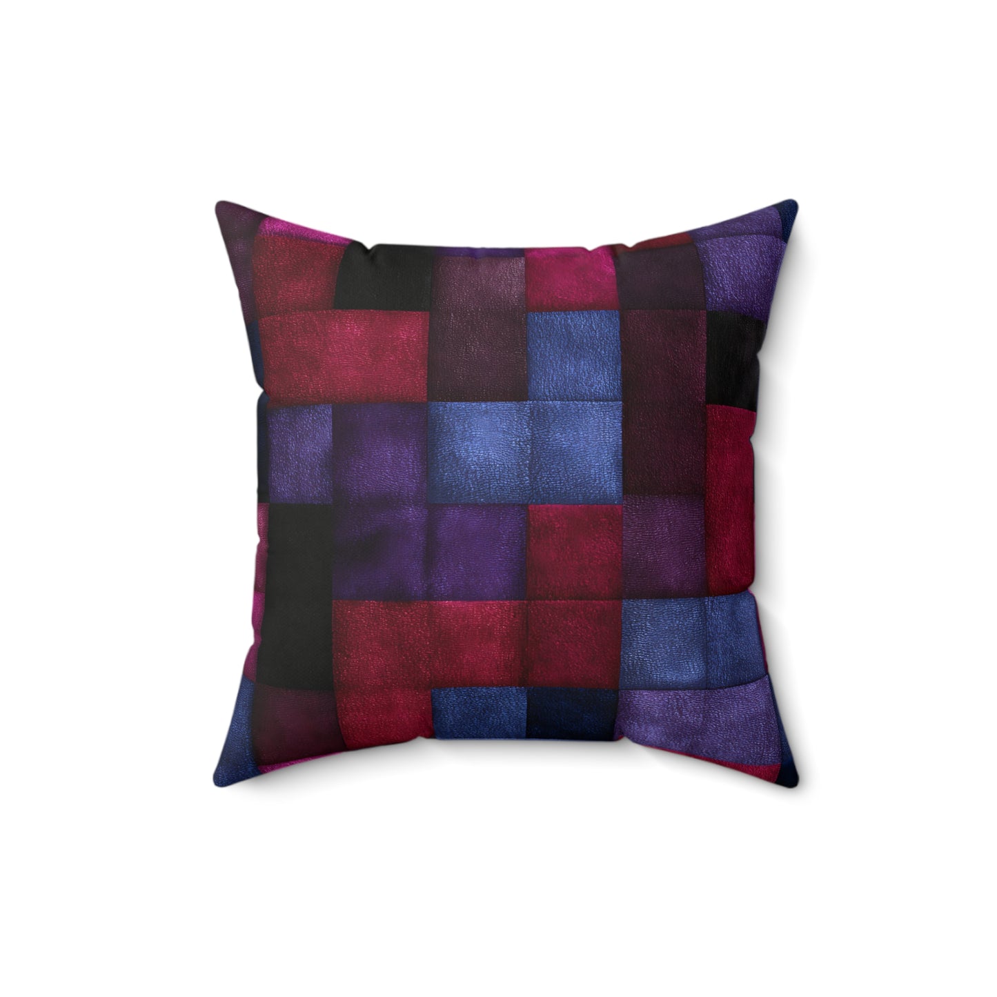 Velvet Mosaic Print Throw Pillow