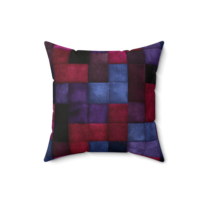 Velvet Mosaic Print Throw Pillow
