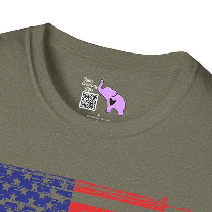 Gun Flag Adult T-shirt