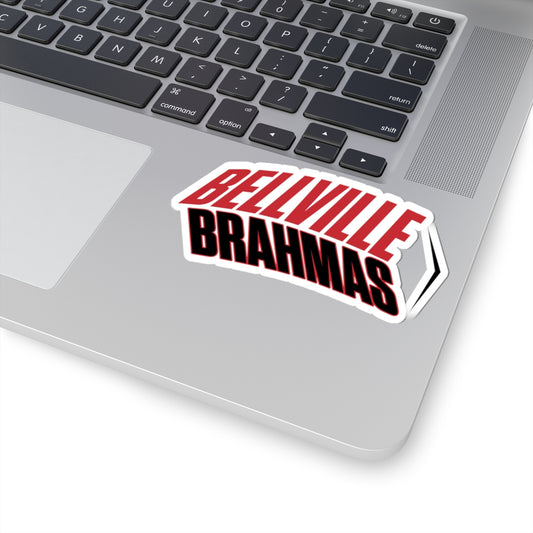 Bellville Brahmas Classic, Black Kiss-Cut Decal