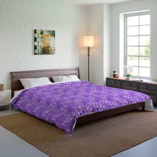 Lavender Peony Symphony Comforter
