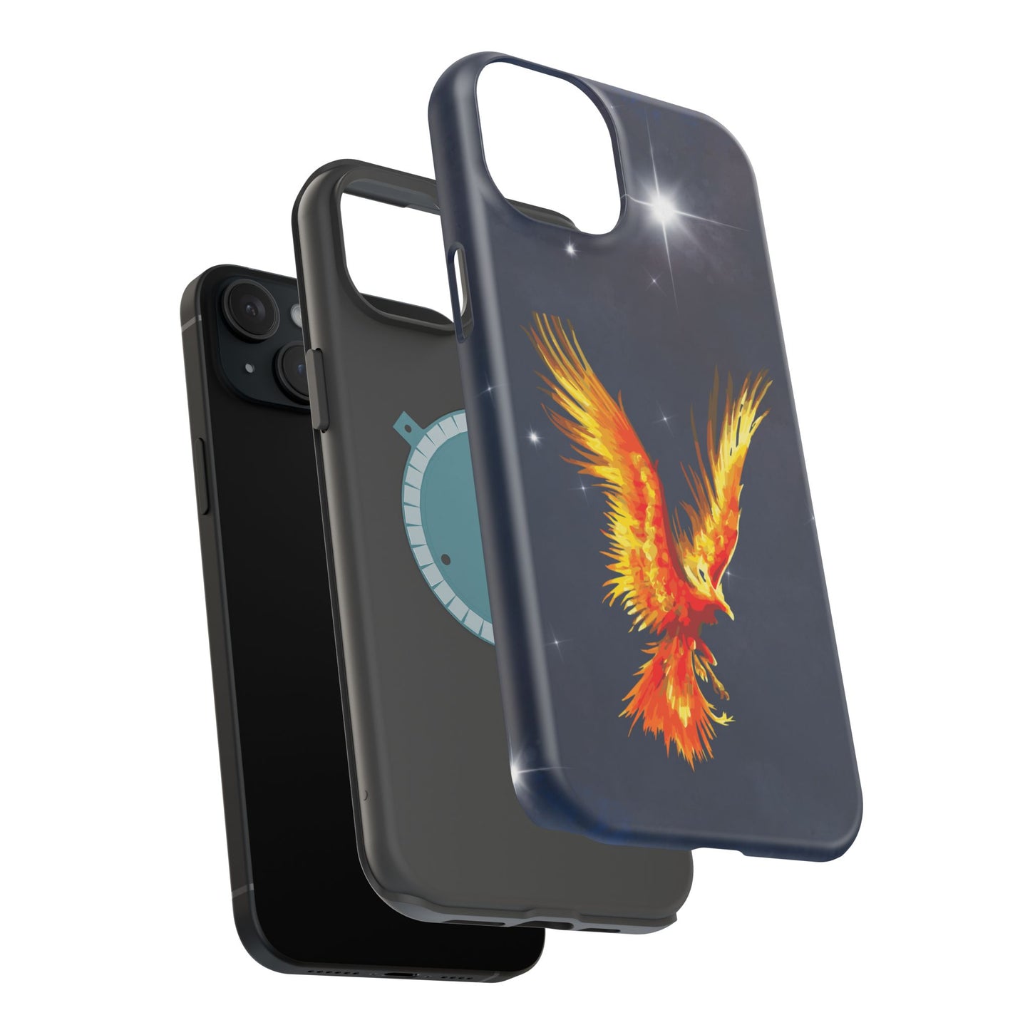 Phoenix Over Nebula MagSafe® Compatible Tough Case for iPhone