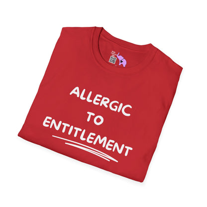 Allergic To Entitlement Adult T-shirt