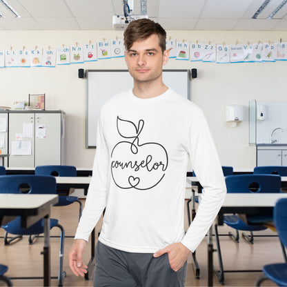 Counselor w/Apple Adult Long Sleeve Tee