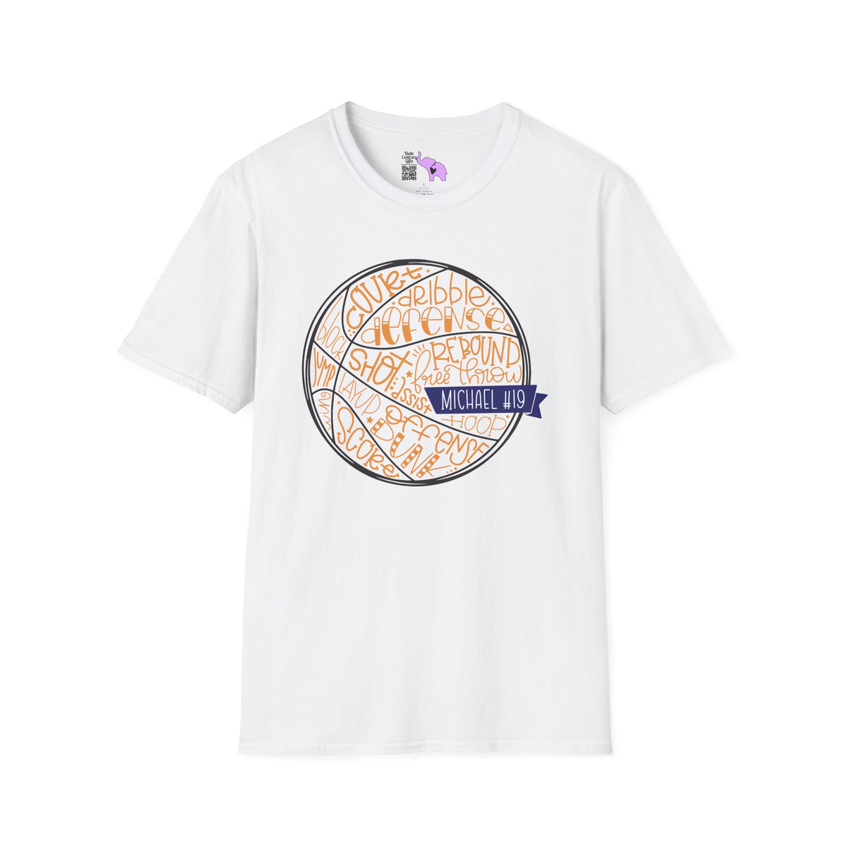 Personalized Basketball Cheer Team Adult T-shirt
