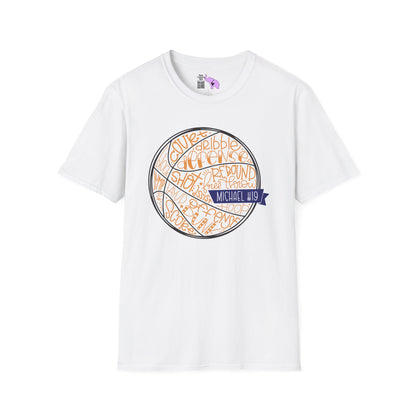 Personalized Basketball Cheer Team Adult T-shirt