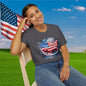 America-Shaped Happy 250th Birthday Cake Adult T-shirt