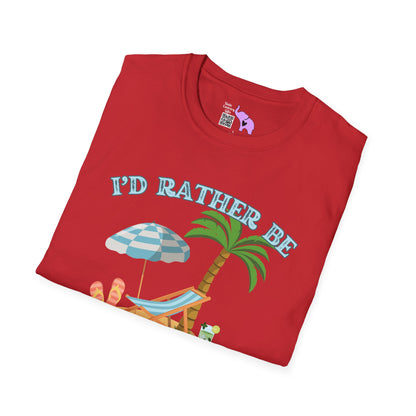 I'd Rather Be At The Beach Adult T-shirt
