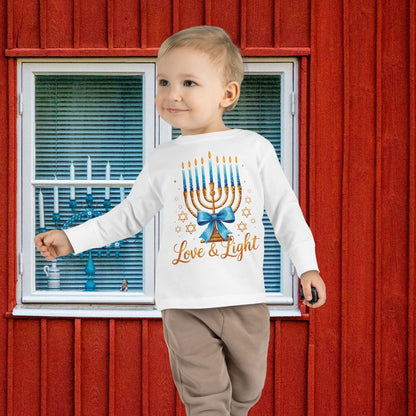 Love & Light Menorah Toddler Long Sleeve Tee