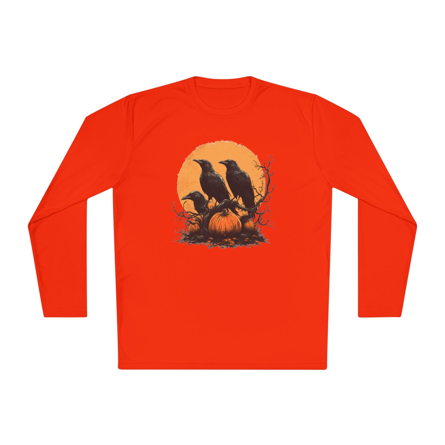 Halloween Crows 4 Adult Long Sleeve Tee