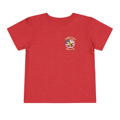 Gold Star Daughter Forever Proud Toddler Tee