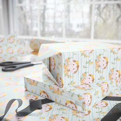 Monkeys in Bloom Wrapping Paper