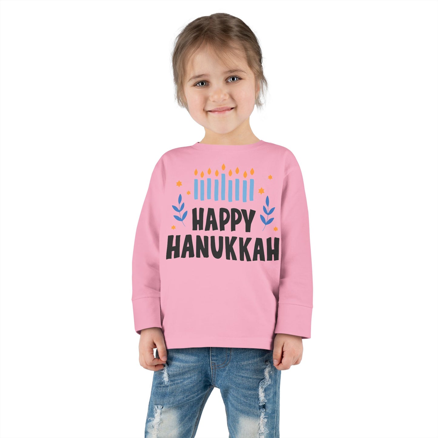 Happy Hanukkah 5 Toddler Long Sleeve Tee