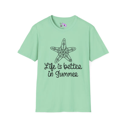 Life Is Better In Summer Adult T-shirt