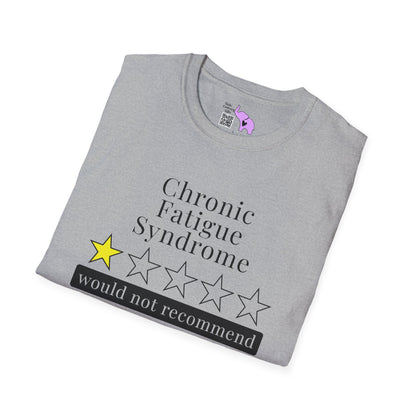 Chronic Fatigue Syndrome 1 Star Would Not Recommend Adult T-shirt