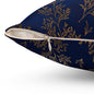 Gilded Twilight Foliage Throw Pillow